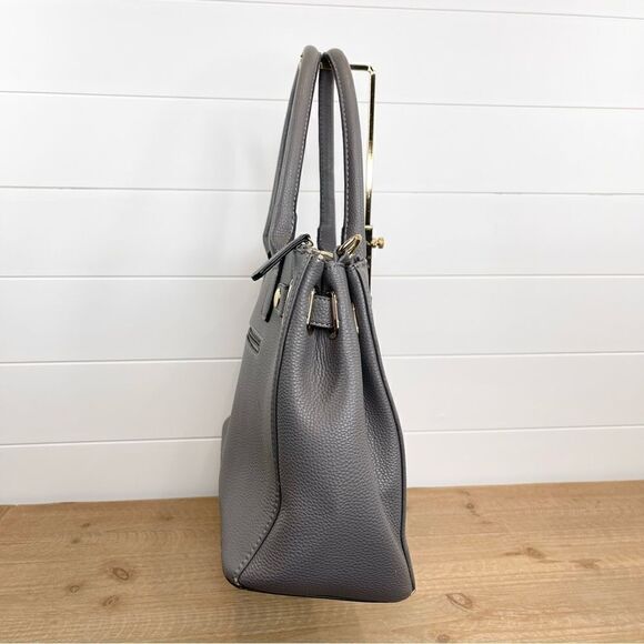 Dasein Women’s Handbag Satchel Top Handle Purse Gray - Picture 3 of 15